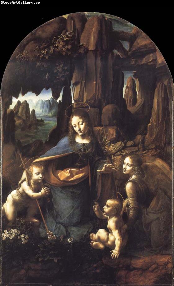 Leonardo  Da Vinci The Virgin of the Rocks